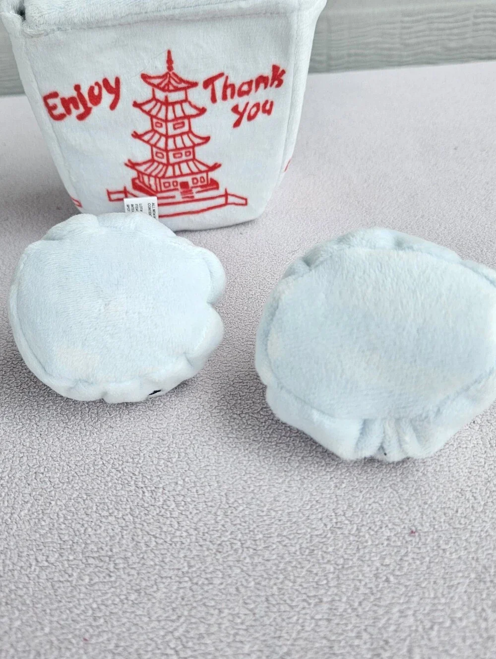 Bark Box Dog Toy Andi's Famous Dumplings XS-S 0-20lbs Chinese Take Out